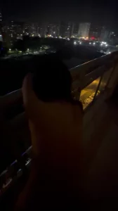 过年阳台和骚母狗来一炮